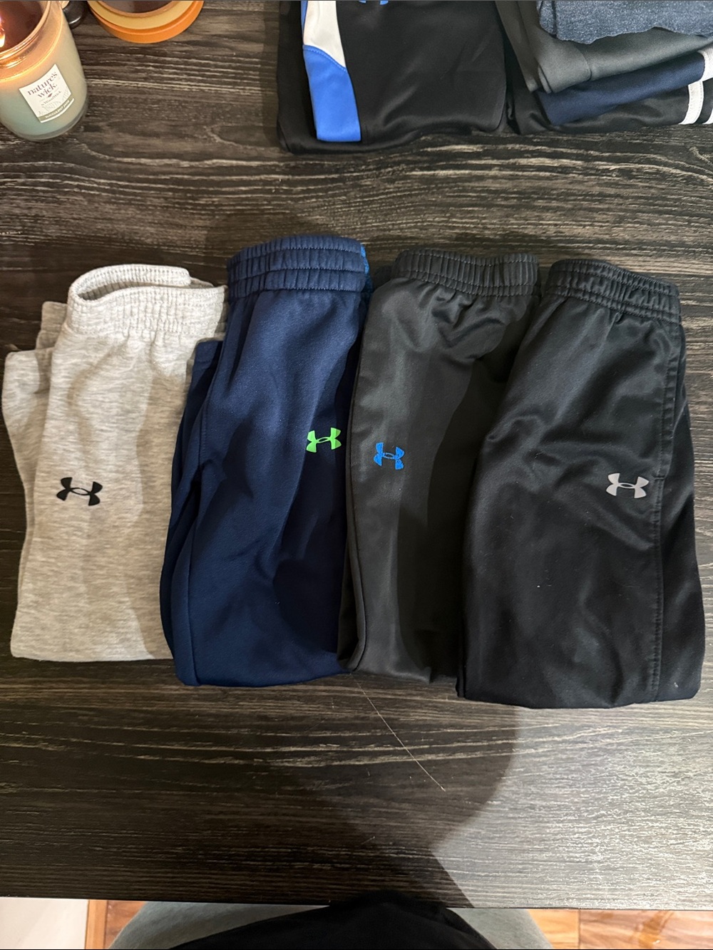 Under Armour Kids Sweatpants Bundle - Gray, Navy, Charcoal, Black